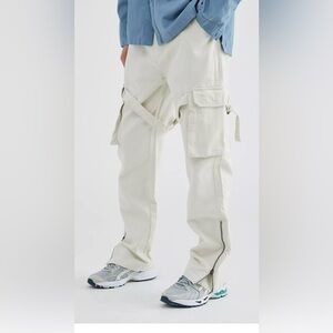 Urban Outfitters Mens Standard Cloth Flared Cargo Pant